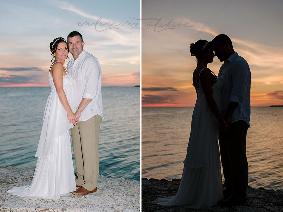 key largo wedding sunset