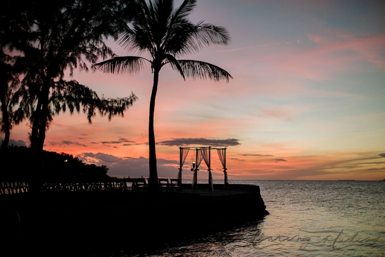 key largo wedding sunset